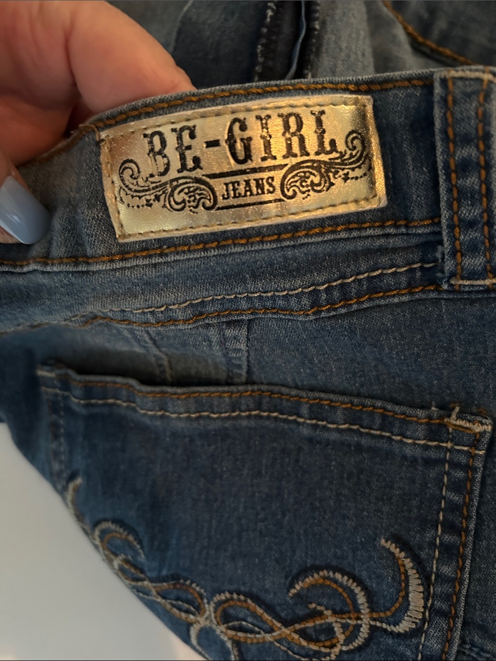Be Girl Women’s Jeans embroidered back pockets gold tag size 22 plus size jeans - Picture 11 of 12